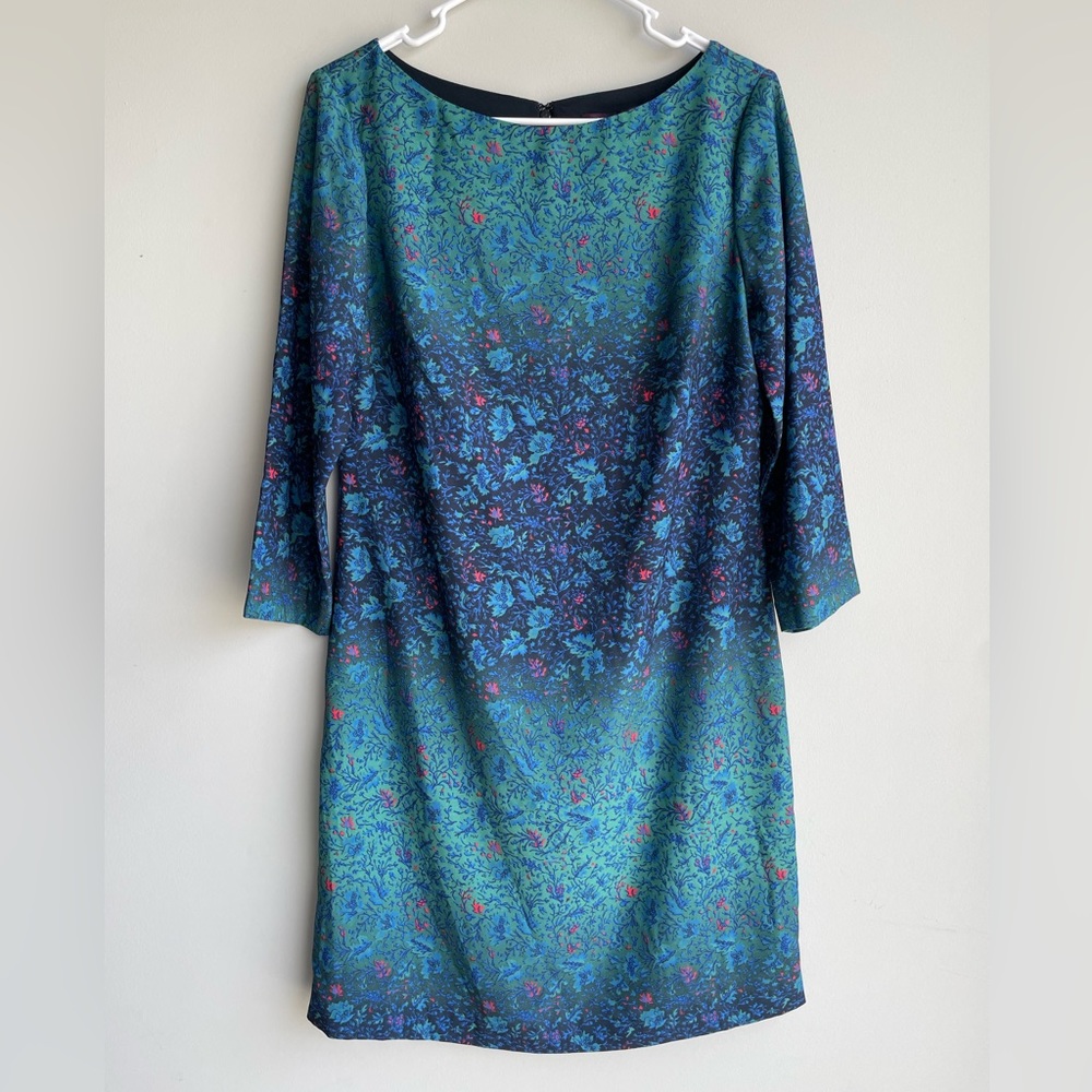 Marchesa Voyage Degrade Floral shift Dress